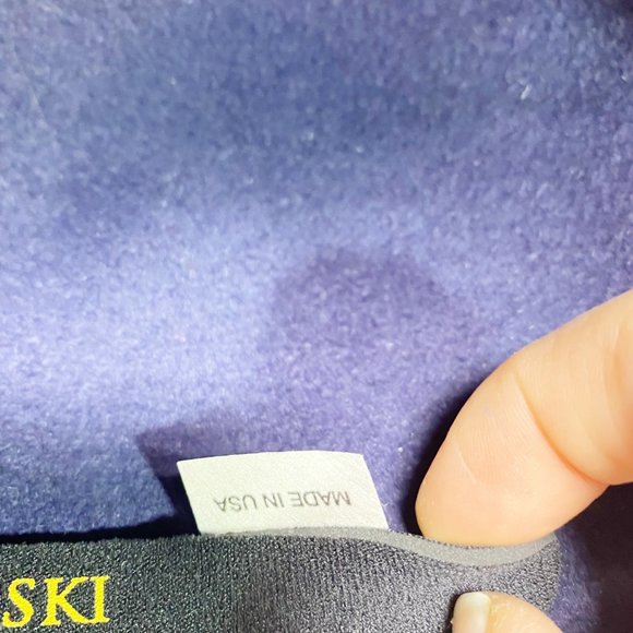 Helen Kaminski Navy Blue Fur Felt Bucket Hat OS